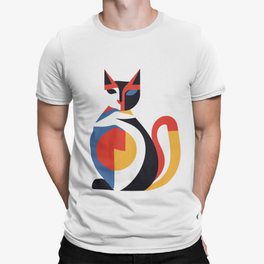 Camiseta Gato Poligono